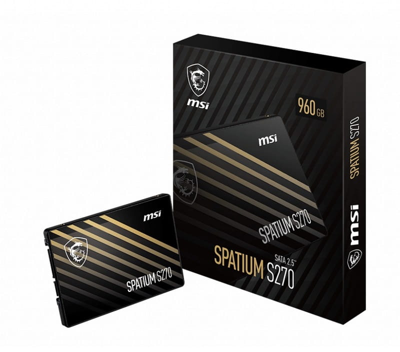 Накопитель SSD  120GB MSI Spatium S270 2.5" SATAIII 3D TLC (S78-4406NP0-P83)