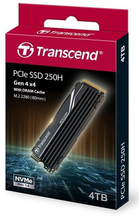 Накопитель SSD 4TB Transcend MTE250H M.2 2280 PCIe 4.0 x4 3D TLC (TS4TMTE250H)