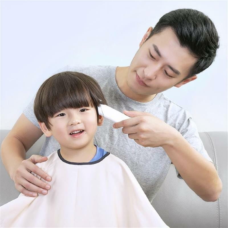 Машинка для стрижки Xiaomi Enchen Boost White Set + Пеньюар и ножницы