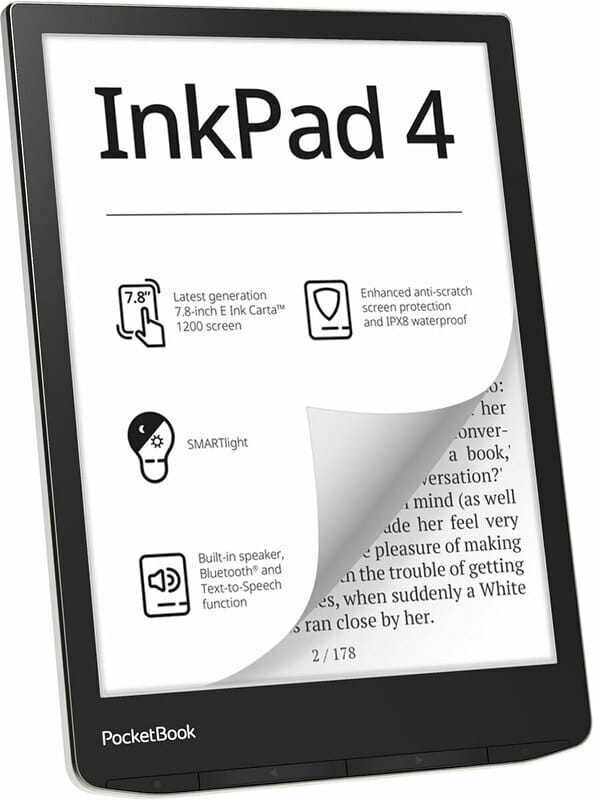 Электронная книга PocketBook 743G InkPad 4 Stundust Silver (PB743G-U-CIS)