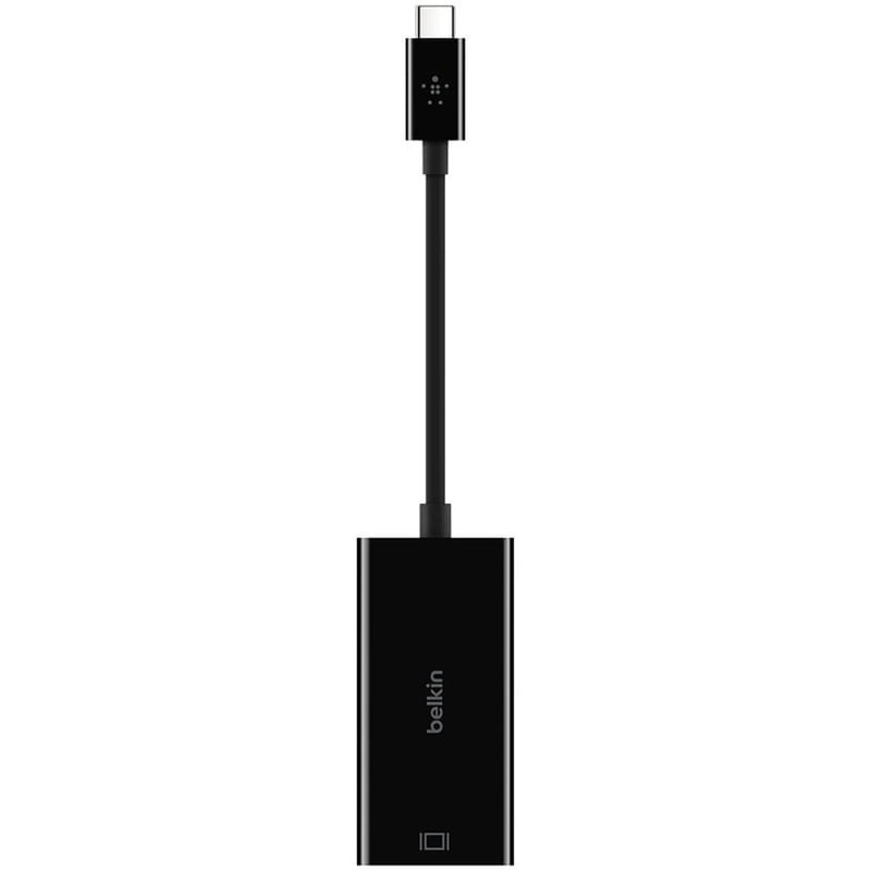 Адаптер Belkin HDMI - USB Type C V 2.0 (F/M), 0.1 м, чорний (F2CU038btBLK)