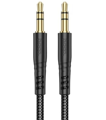 Photos - Cable (video, audio, USB) Hoco Аудіо-кабель  UPA24 3.5мм - 3.5 мм (M/M), 1 м, Black  UPA241B (UPA241B)