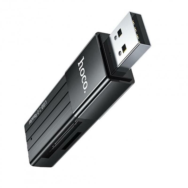 Кардридер USB2.0 Hoco HB20 Black (HB20U2)