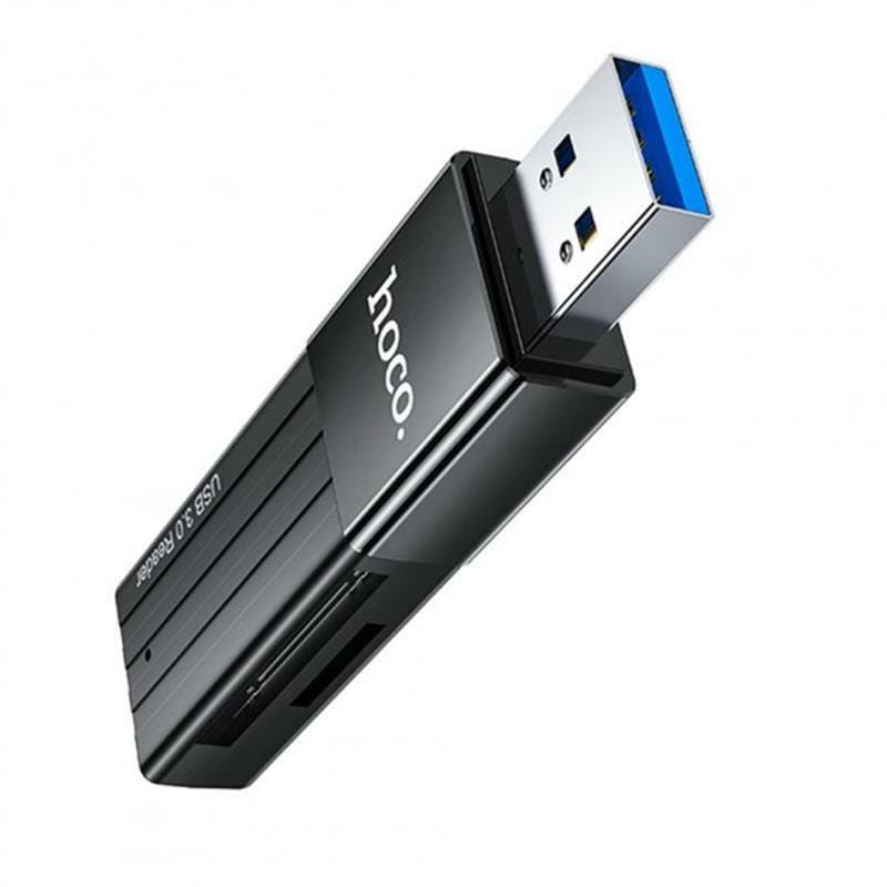 Кардридер USB3.0 Hoco HB20 Black (HB20U3)