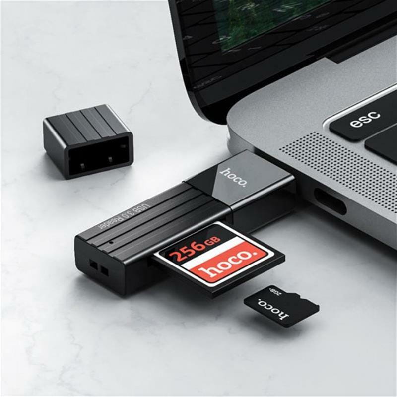Кардридер USB3.0 Hoco HB20 Black (HB20U3)
