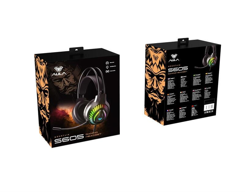 Гарнитура Aula S605 Wired gaming headset Black (6948391235202)
