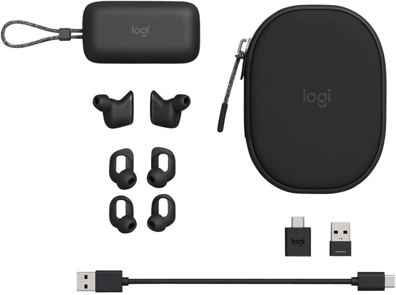 Bluetooth-гарнитура Logitech Zone True Wireless Graphite (985-001082)