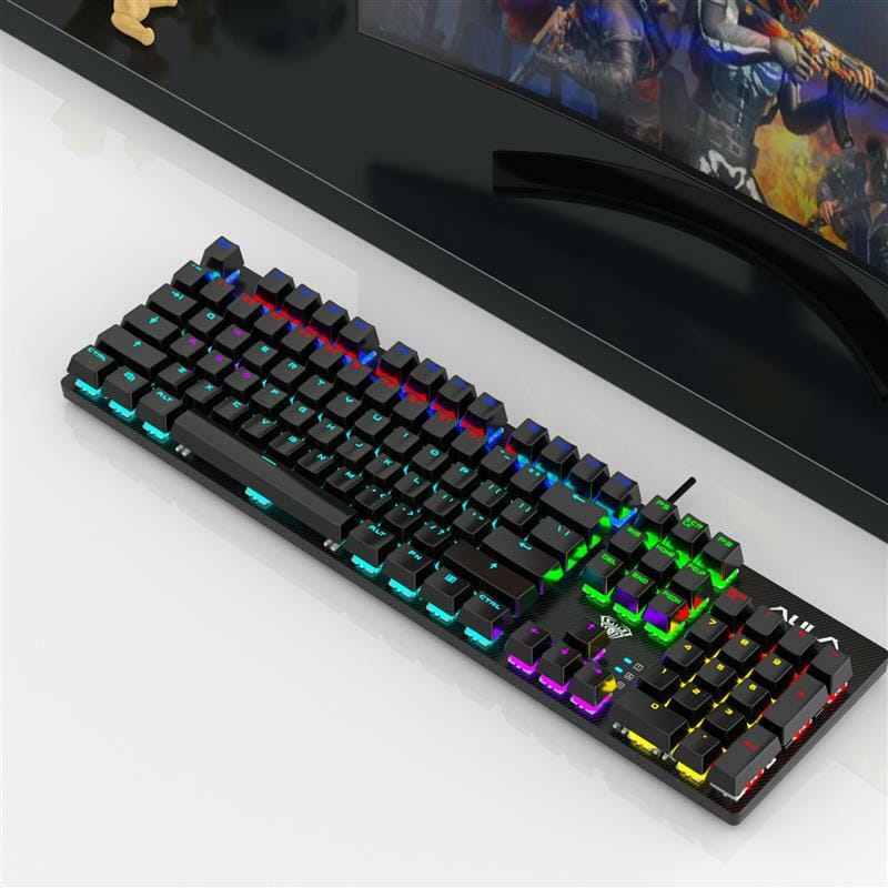 Клавиатура Aula Mechanical S2022 Black keycap KRGD blue (6948391240527)