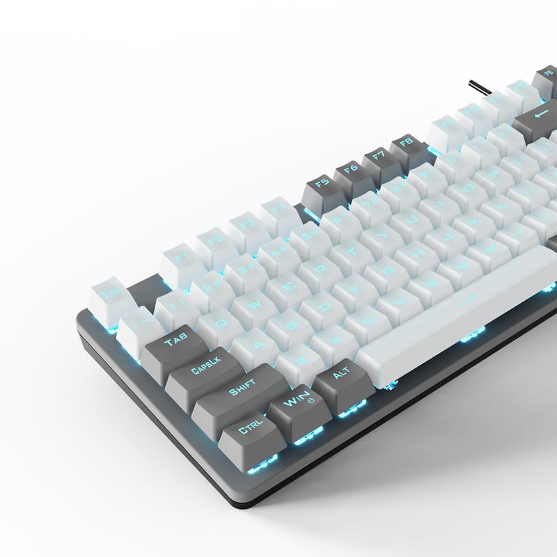 Клавиатура Aula Mechanical F3287 Grey/White keycap KRGD blue (6948391240954)