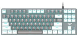 Клавиатура Aula Mechanical F3287 Grey/White keycap KRGD blue (6948391240954)