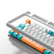 Фото - Клавіатура Aula Mechanical F2088 PRO White/Blue, plus 9 Orange keys KRGD blue (6948391234908) | click.ua