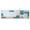 Фото - Клавіатура Aula Mechanical F2088 PRO White/Blue, plus 9 Orange keys KRGD blue (6948391234908) | click.ua