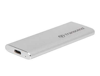 Накопитель внешний SSD USB 3.1 Type-C 120GB Transcend ESD240C Silver (TS120GESD240C)