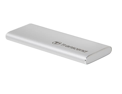 Накопичувач зовнішній SSD USB 3.1 Type-C 120GB Transcend ESD240C Silver (TS120GESD240C)