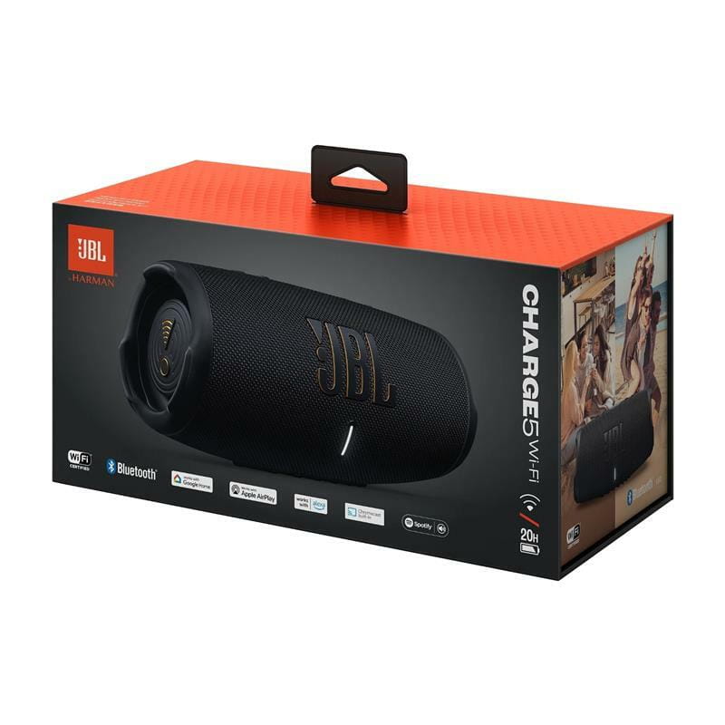 Акустическая система JBL Charge 5 Wi-Fi Black (JBLCHARGE5WIFIBLK)