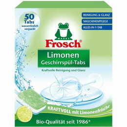 Таблетки для мытья посуды Frosch Лимон 50х18г (4001499947315)