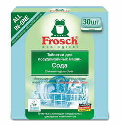 Таблетки для мытья посуды Frosch Сода 30х20г (4009175191908)