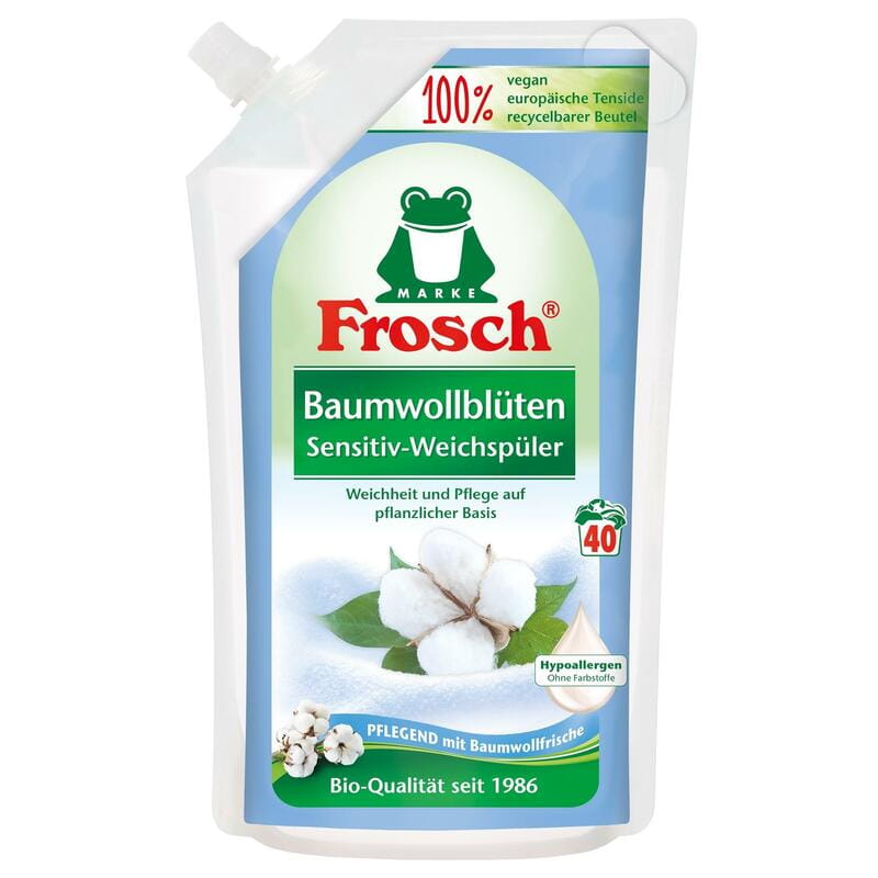 Кондиционер - ополаскиватель Frosch Цветы Хлопка 1 л (4001499957567)