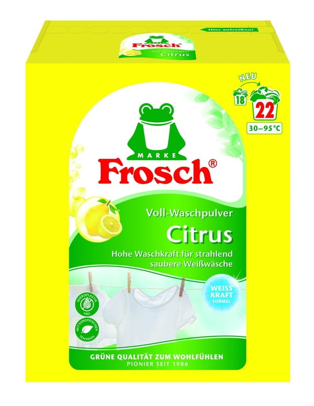 Стиральный порошок-концентрат Frosch Цитрус 1450 г (4001499960260)