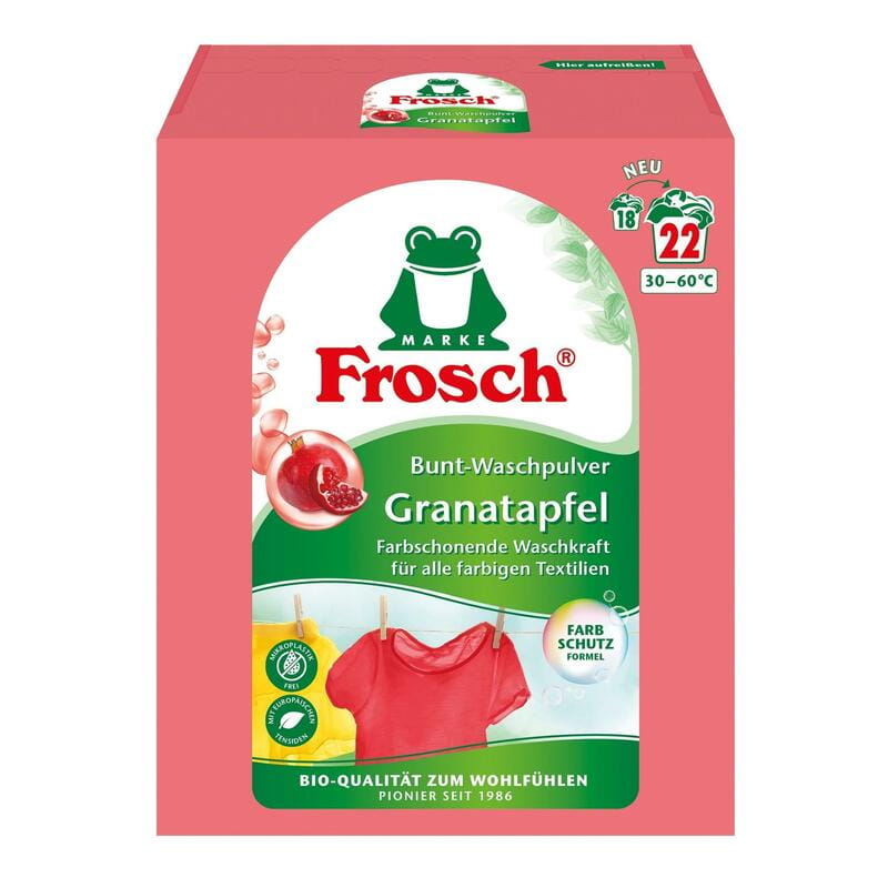 Пральний порошок-концентрат Frosch Color Гранат 1450 г (4001499960284)