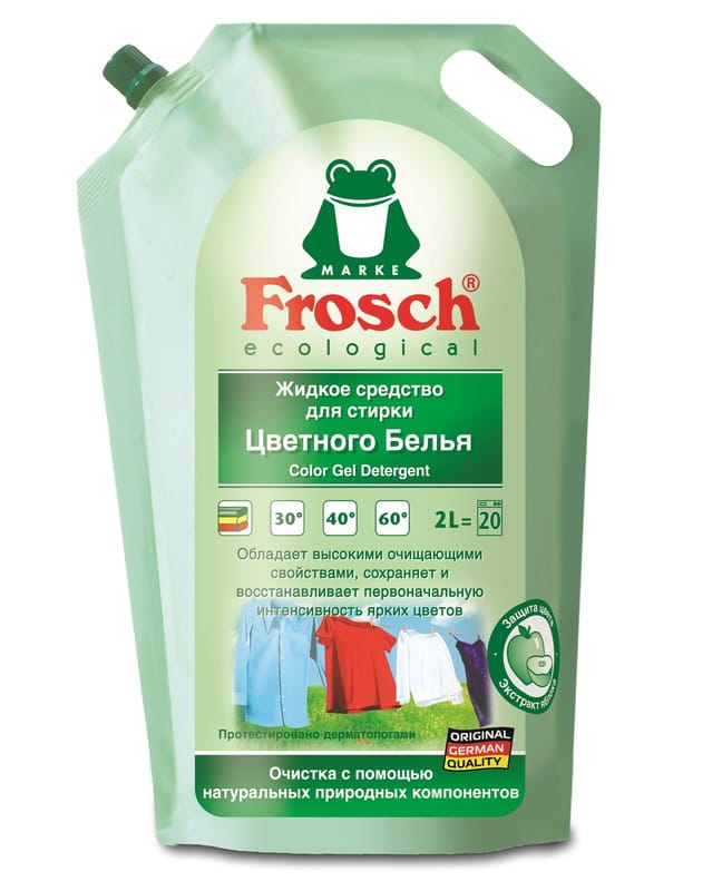 Гель для прання кольорових тканин Frosch 2 л (4001499013416)