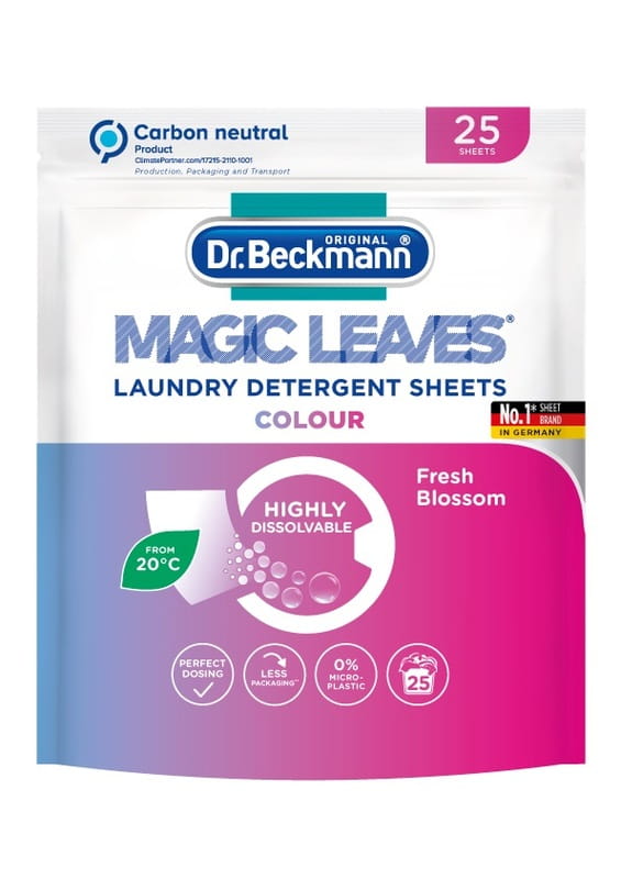 Салфетки для стирки цветных тканей Dr. Beckmann Magic Leaves 25 шт (4008455585215)