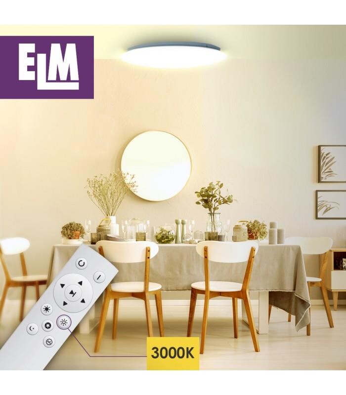 Світильник стельовий з пультом ДУ ELM Sirius 36W 3000-6500К IP20 (26-0074)
