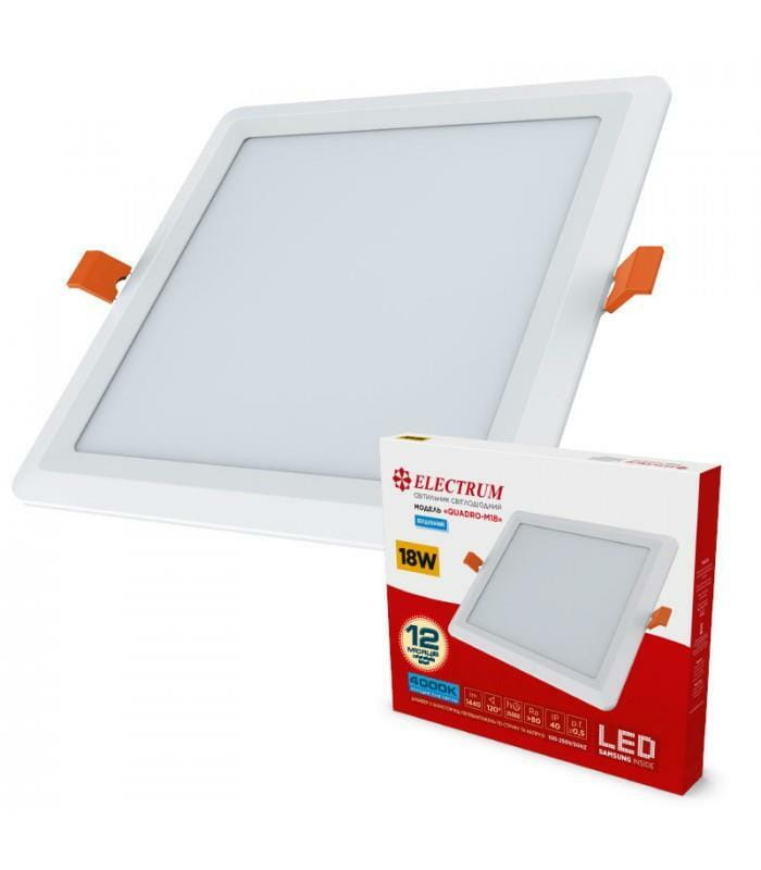 Светильник встраиваемый светодиодный Electrum Quadro M 18W 4000К (B-LD-1962)
