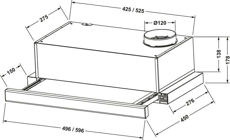 Витяжка Eleyus Breeze 470 60 BL