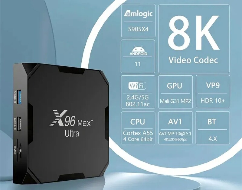 Smart-приставка X96 MAX+ Ultra Android TV (905x4/4GB/64GB)