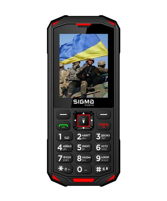 Мобільний телефон Sigma mobile X-treme PA68 Dual Sim Black/Red (4827798466520)
