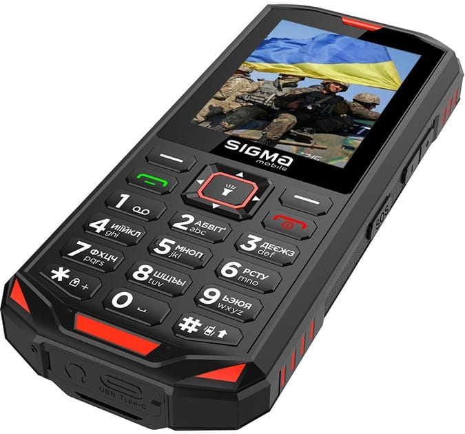 Мобильный телефон Sigma mobile X-treme PA68 Dual Sim Black/Red (4827798466520)