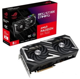 Відеокарта AMD Radeon RX 7600 8GB GDDR6 ROG Strix OC Asus (ROG-STRIX-RX7600-O8G-GAMING)