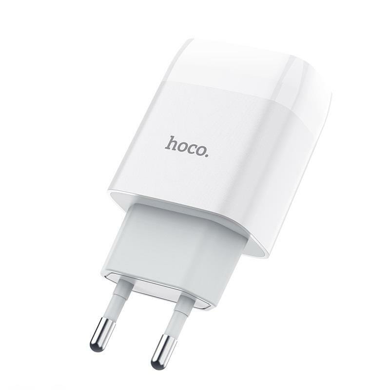 Зарядное устройство Hoco C72A Glorious (1USB, 2.1А) White (6931474713001) + кабель MicroUSB