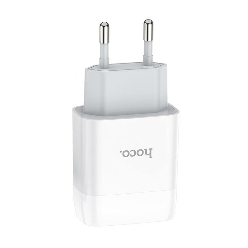 Зарядное устройство Hoco C72A Glorious (1USB, 2.1А) White (6931474713001) + кабель MicroUSB