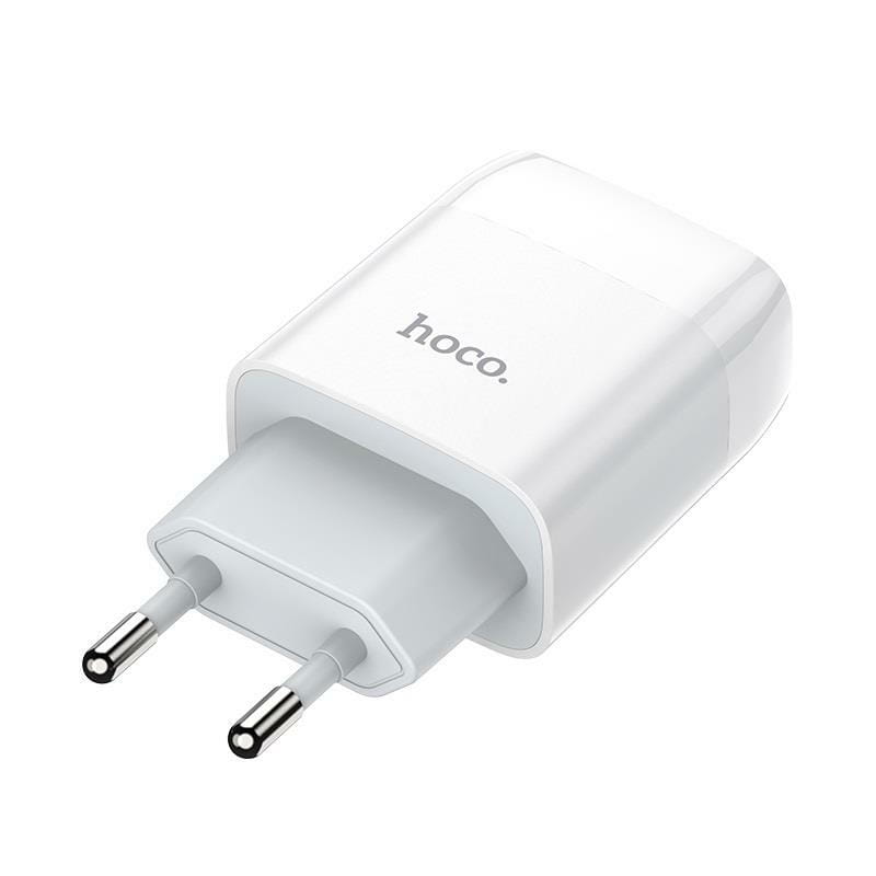 Зарядное устройство Hoco C72A Glorious (1USB, 2.1А) White (6931474713001) + кабель MicroUSB
