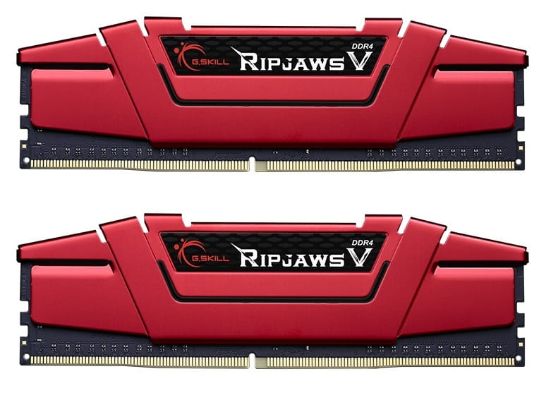 Модуль памяти DDR4 2x8GB/2666 G.Skill Ripjaws V Red (F4-2666C19D-16GVR)