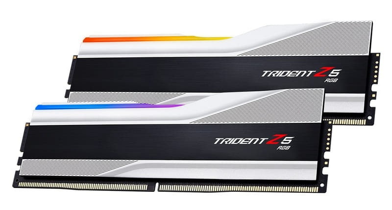 Модуль пам`ятi DDR5 2x16GB/6000 G.Skill Trident Z5 RGB Silver (F5-6000J3040F16GX2-TZ5RS)