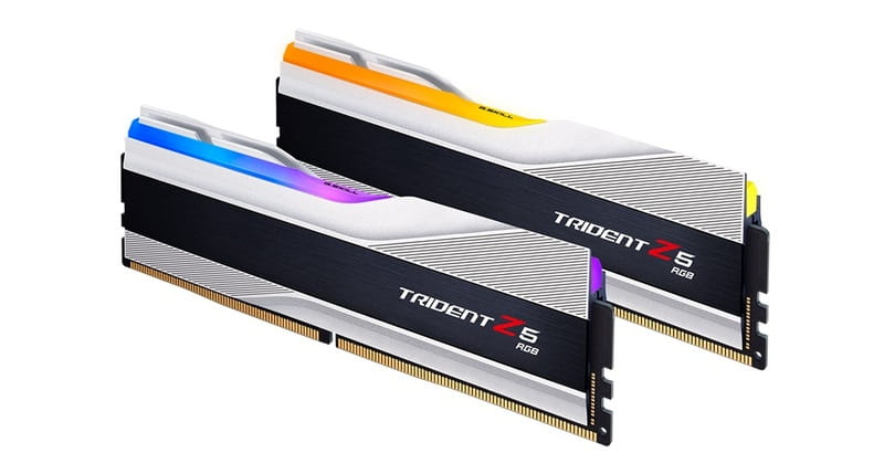 Модуль пам`ятi DDR5 2x16GB/6000 G.Skill Trident Z5 RGB Silver (F5-6000J3040F16GX2-TZ5RS)