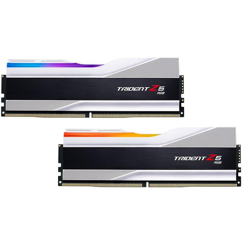 Модуль пам`ятi DDR5 2x16GB/6000 G.Skill Trident Z5 RGB Silver (F5-6000J3040F16GX2-TZ5RS)