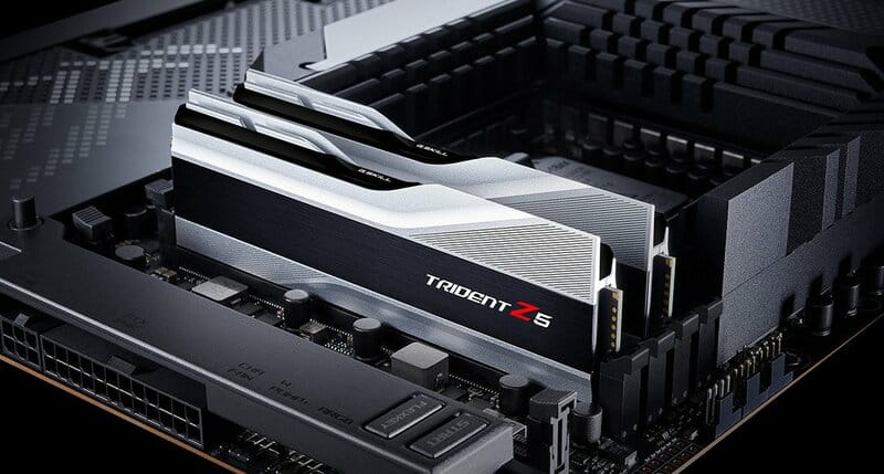 Модуль памяти DDR5 2x16GB/6000 G.Skill Trident Z5 Silver (F5-6000J3040F16GX2-TZ5S)