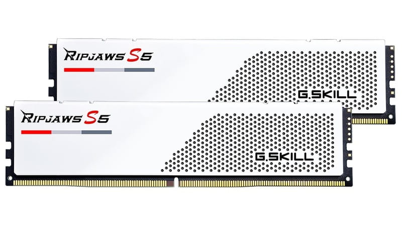 Модуль памяти DDR5 2x16GB/6000 G.Skill Ripjaws S5 White (F5-6000J3040F16GX2-RS5W)