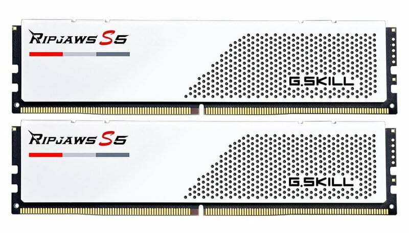 Модуль памяти DDR5 2x16GB/6000 G.Skill Ripjaws S5 White (F5-6000J3040F16GX2-RS5W)