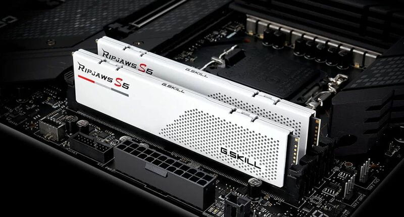 Модуль памяти DDR5 2x16GB/6000 G.Skill Ripjaws S5 White (F5-6000J3040F16GX2-RS5W)