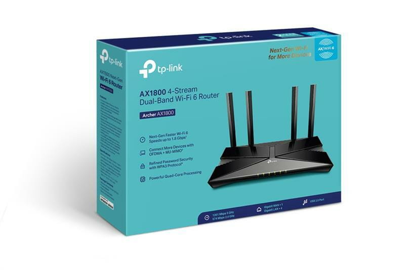 Беспроводной маршрутизатор TP-Link Archer AX1800