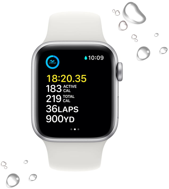Смарт-часы Apple Watch SE GPS 44mm Silver Aluminum Case (MNK23UL/A)