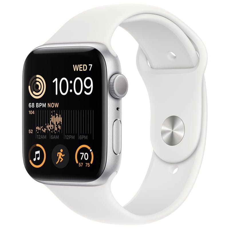 Смарт-часы Apple Watch SE GPS 44mm Silver Aluminum Case (MNK23UL/A)