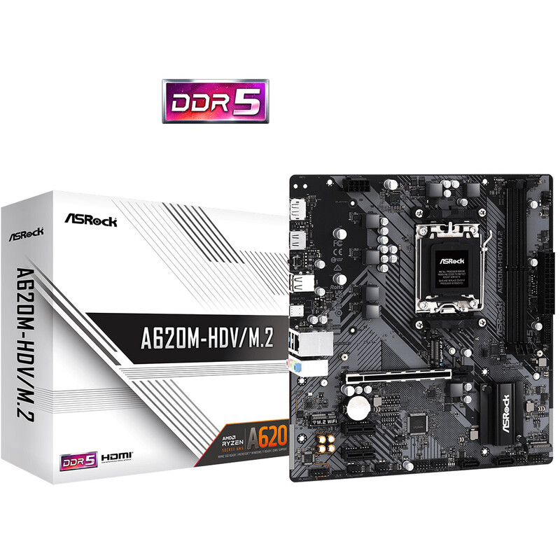 Материнская плата ASRock A620M-HDV/M.2 Socket AM5