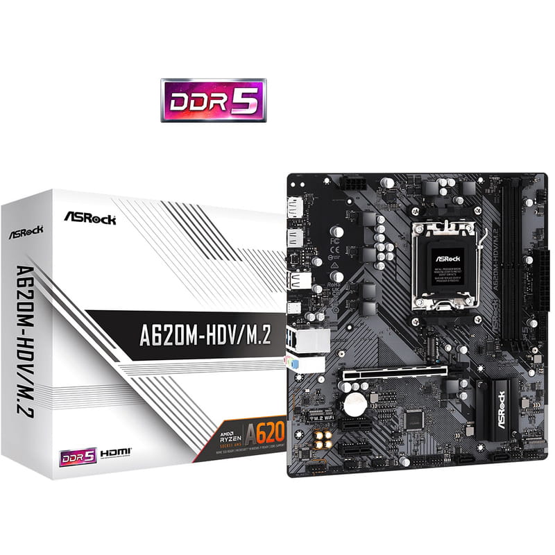 Материнская плата ASRock A620M-HDV/M.2 Socket AM5
