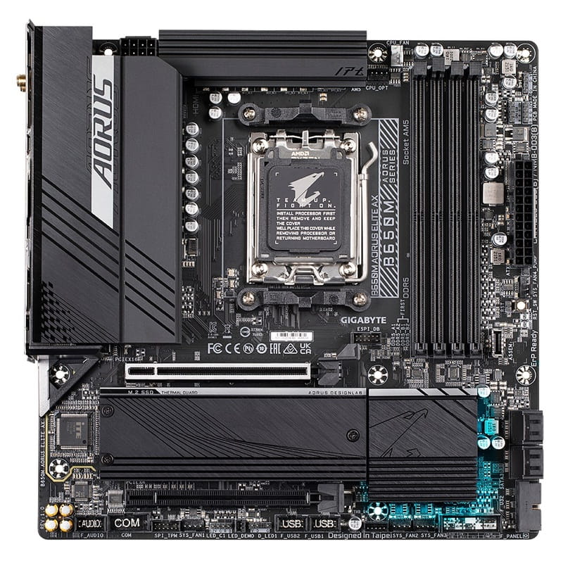 Материнская плата Gigabyte B650M Aorus Elite AX Socket AM5
